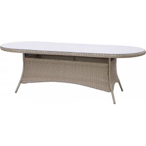 Menton ovalt matbord 230x100 cm - Natur -